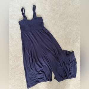 Free People Navy Jumpsuit